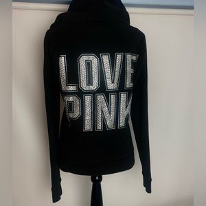 Studded embellished Love Pink Hoodie